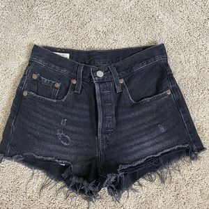 Levi’s 501 black shorts